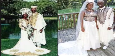 Afrikanisches Hochzeitskleid