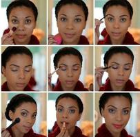 Tutoriels de maquillage pour femmes africaines Affiche