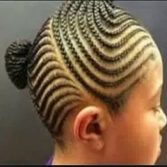 アフリカの子供の髪は編まれています アプリダウンロード