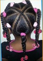 Africa child hair braided โปสเตอร์