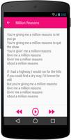 Lady Gaga Million Reasons تصوير الشاشة 1