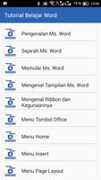 Tutorial Belajar Word ポスター