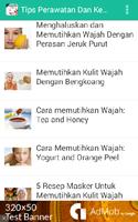 Tips Merawat Kecantikan Wajah capture d'écran 3