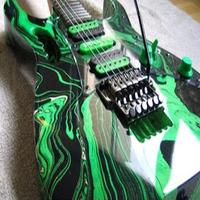 Airbrush Guitar Electric โปสเตอร์