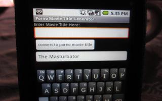 Porno Movie Title Generator скриншот 1