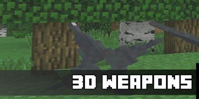 3D Weapons Pack for MCPE Affiche