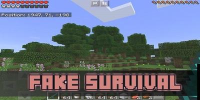 Poster FakeSurvival Pack for MCPE