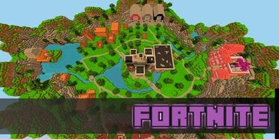 Fortnite Map for MCPE Poster