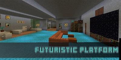 Futuristic Platform Map for MCPE الملصق