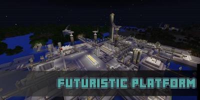 Futuristic Platform Map for MCPE تصوير الشاشة 1