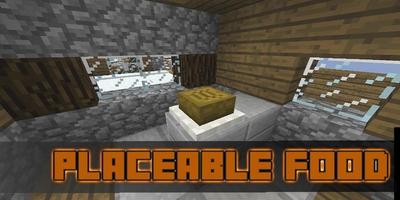 Placeable Food Mod for MCPE Affiche