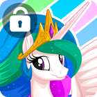 Celestia Princess Unicorn Lock Screen biểu tượng