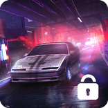 Neon Cars Lock Screen Passcode Security Pin