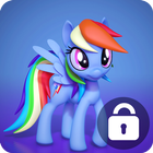 Rainbow Shy Little Pony Lock Screen icône