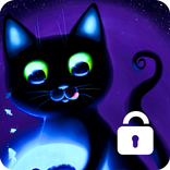 Kitty Cat  Lock Screen Phone Protection Password
