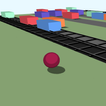 Crossy Ball vs Train Cubes