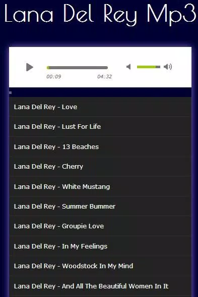 All Song Collection Lana Del Rey Mp3 APK for Android Download