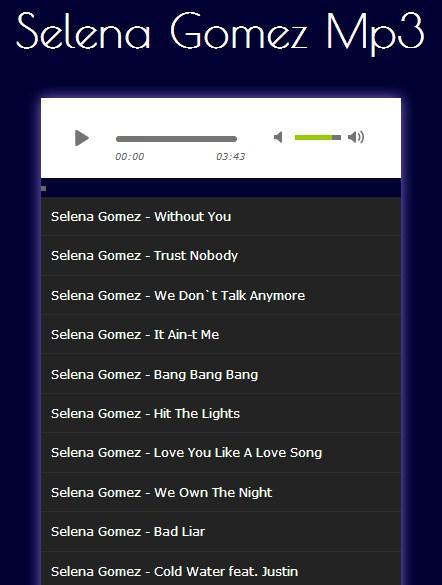 All Song Collection Selena Gomez Mp3 for Android - APK Download