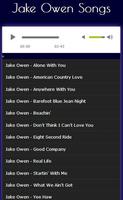 All Songs Jake Owen Mp3 capture d'écran 1