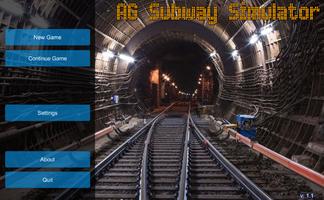AG Subway Simulator Mobile Affiche