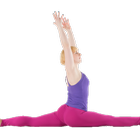 Yoga-Übungen für Splits Zeichen