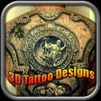 Amazing 3D Tattoos Designs Affiche