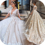 Incroyable robe de mariée moderne icône