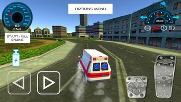 Ambulance Driving Simulation Ekran Görüntüsü 1