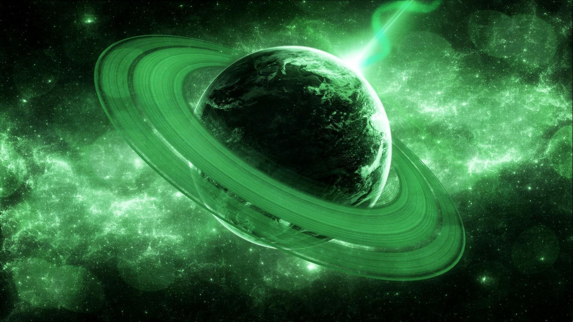 Green galaxy. Cosmos wallpaper for Android - APK Download
