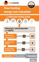 Floor heating costs calculator โปสเตอร์