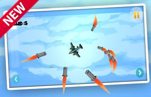 jet fighter Games : Missles Strike الملصق