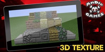 3D Texture Pack for MCPE Affiche
