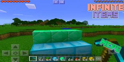 Infinite Items Addon for MCPE Poster