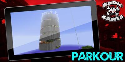 Parkour Spiral Map for MCPE Affiche