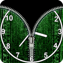 analog clock fake zipper lock APK