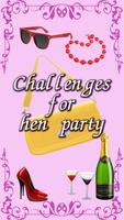 Challenges for hen party الملصق