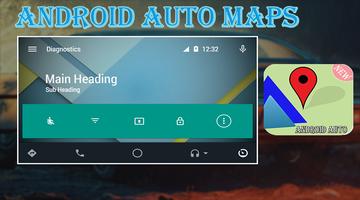 Guide for Android Auto Maps Media Messaging Voice Affiche