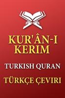 quran dengan terjemahan turkish poster