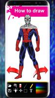 How to Draw Spiderman Book The easy Way capture d'écran 2