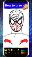 Drawing Book For Spider-man step by step скриншот 1