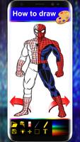 Drawing Book For Spider-man step by step स्क्रीनशॉट 2