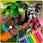 How to Drawing Book For SuperHeroes step by step icône
