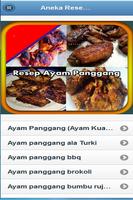 Poster Aneka Resep Ayam Panggang