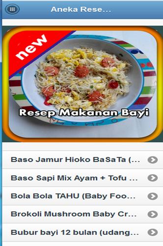 Aneka Resep Makanan Bayi 1 Tahun For Android Apk Download