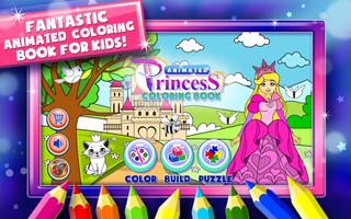 Princess Coloring Book Games Affiche