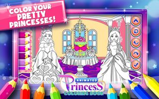 Princess Coloring Book Games captura de pantalla 2