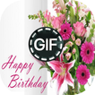 Images Animées de Anniversaire de Fleurs Gif