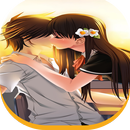 Anime Couple Kissing Wallpaper APK