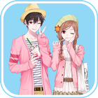 Cute Anime Couple Drawing Idea icône