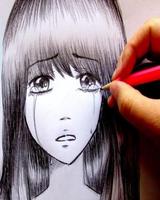 Anime Girl Drawing Tutorial capture d'écran 1